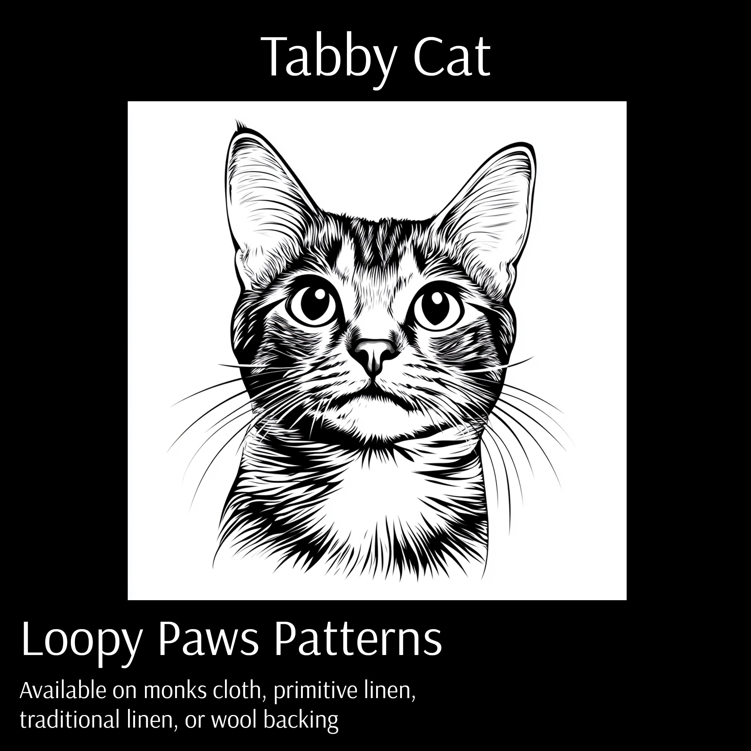 Tabby Cat - Loopy Paws Pattern